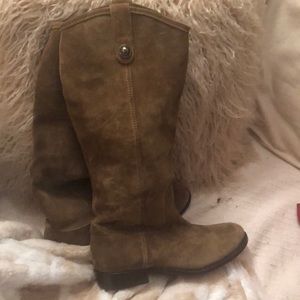 Frye tall suede boot